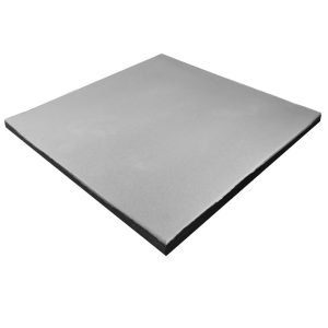 Suelo de caucho de gimnasio en loseta (100x100cm) alta densidad premium gris