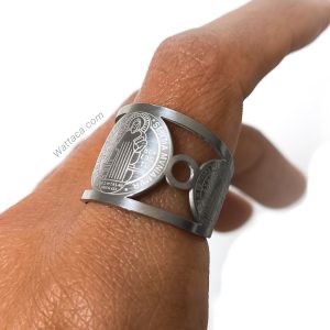 Anillo San Benito Silver Acero Inoxidable – Colección Mujer