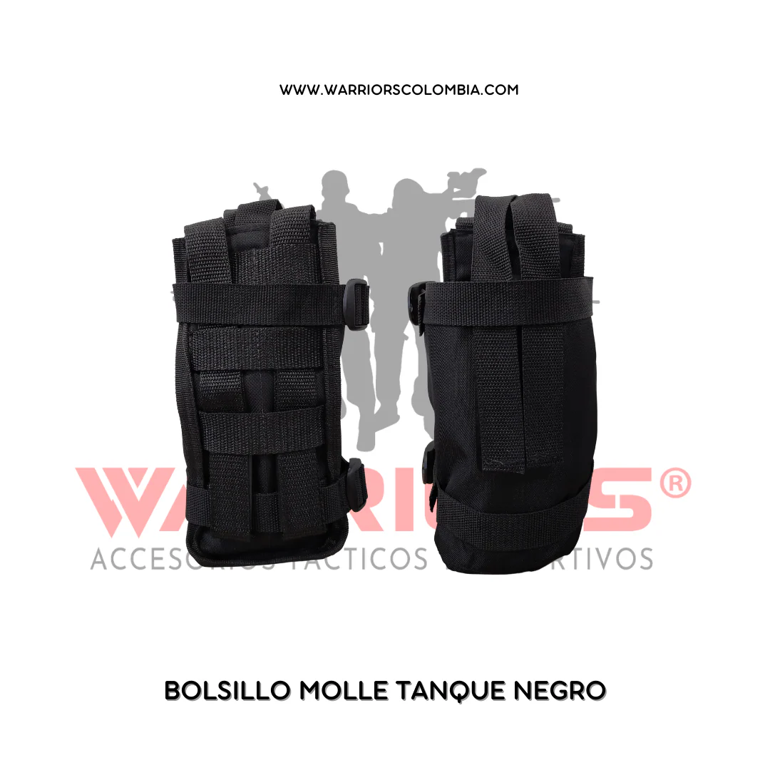 BOLSILLO MOLLE TANQUE NEGRO - Imagen 2