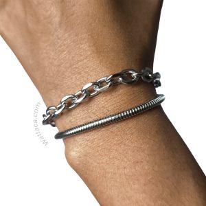 Pulsera Doble Dalax Acero Inoxidable
