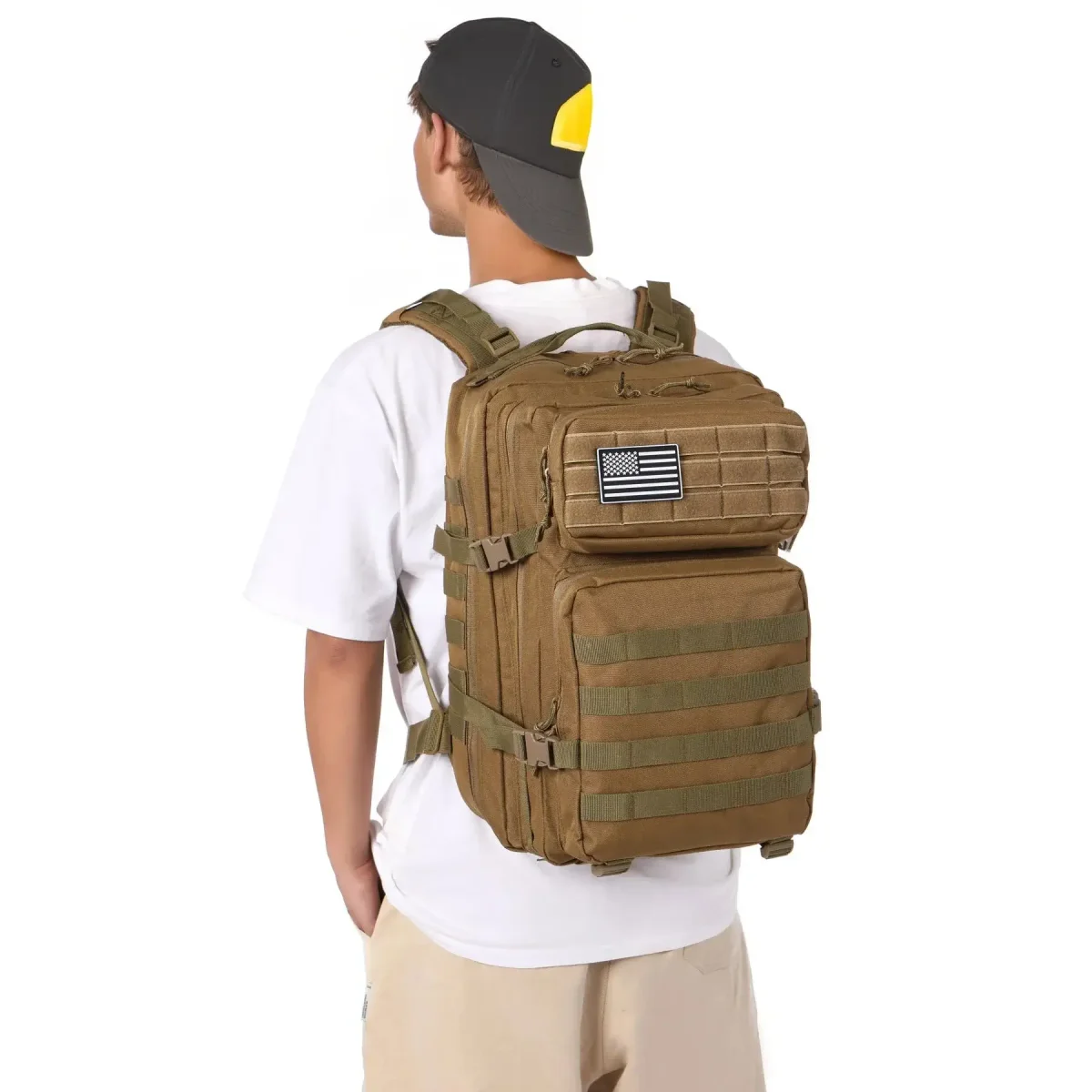 Morral Importado 50 Litros Kaki EG0633 - Imagen 4