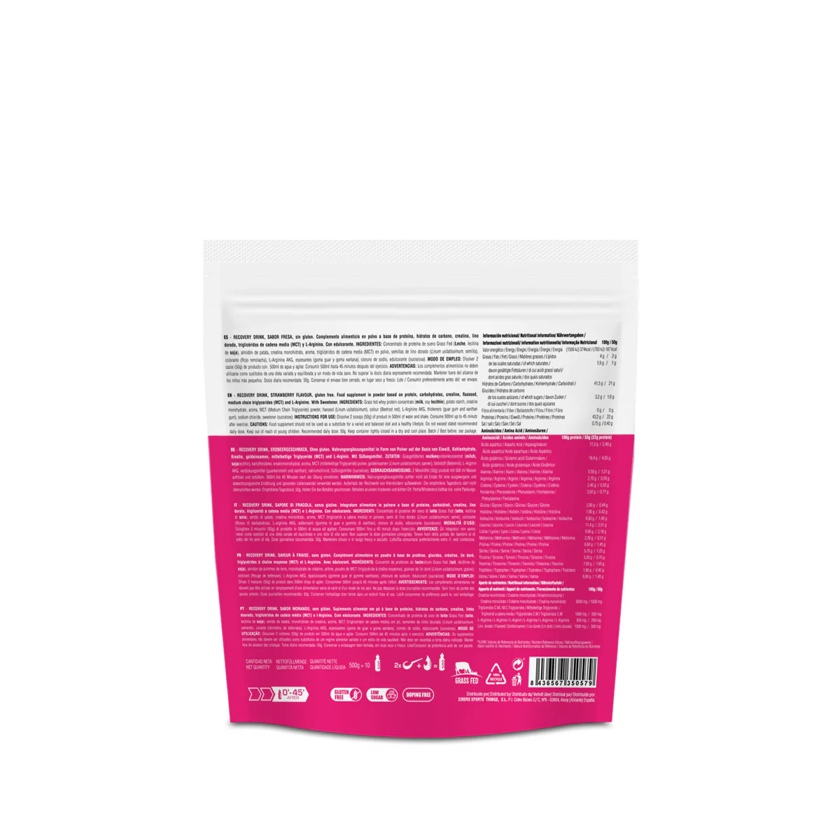 RECOVERY DRINK - Proteína Grass Fed Recuperador Muscular - Imagen 9