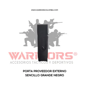 PORTA PROVEEDOR EXTERNO SENCILLO GRANDE NEGRO