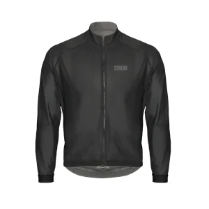 LIGHT WIND JACKET BLACK - Cortavientos Ultraligero