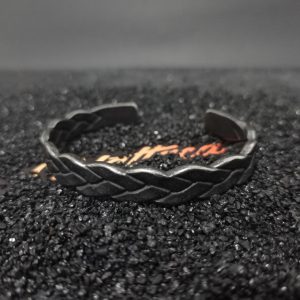 Pulsera Arthur Trenzado Vikingo Acero Inoxidable 316L