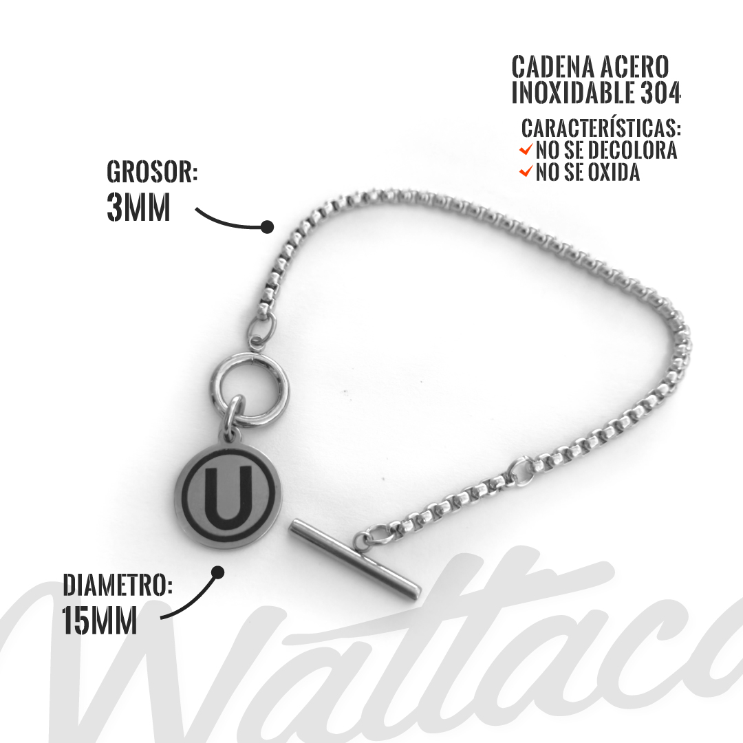 Pulsera Universitario, Acero Inoxidable - Imagen 3