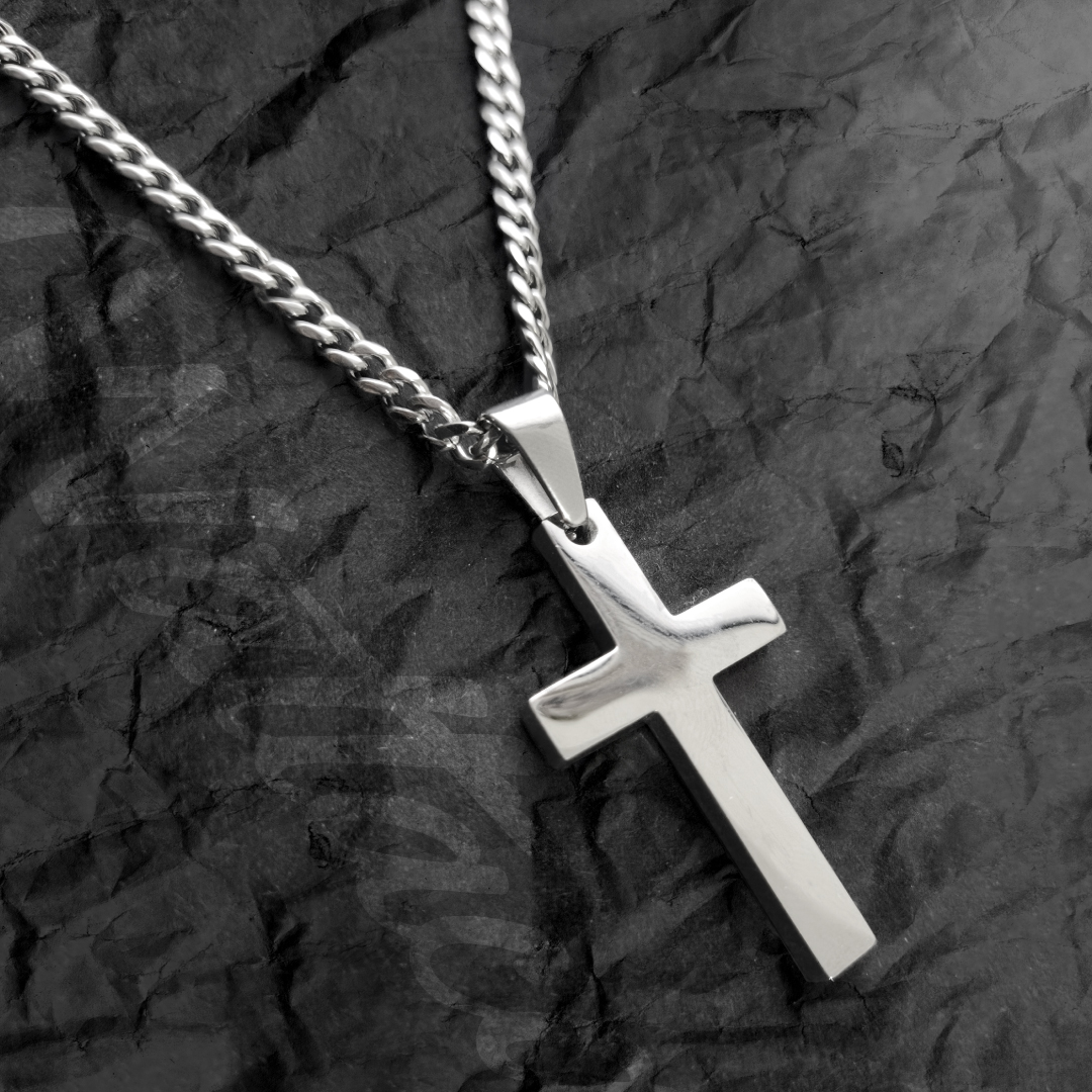 Collar Cruz Essential Acero Inoxidable - Imagen 2