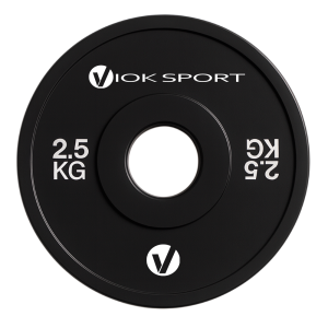 Disco fraccional halterofilia negro Viok Sport