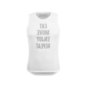 BASE LAYER REPEAT WHITE - Camiseta Interior Sin Mangas