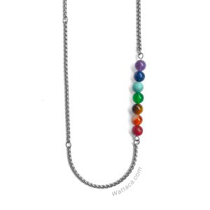 Collar 7 Chakras Acero Inoxidable