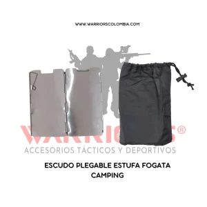ESCUDO PLEGABLE ESTUFA FOGATA CAMPING