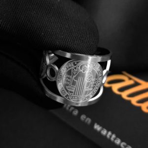 Anillo San Benito Silver Acero Inoxidable – Colección Mujer