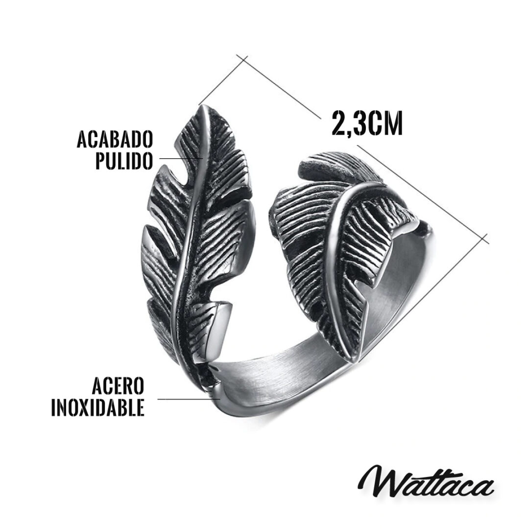 Anillo Alas de Ángel – Acero Premium 316L - Imagen 4