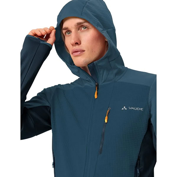 Men’s Monviso Hooded Grid Fleece Jacket - Imagen 7