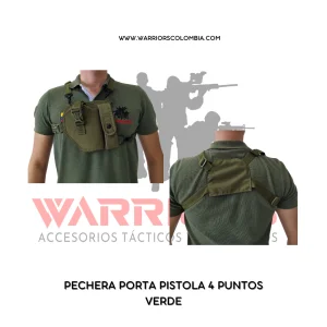 PECHERA PISTOLA CUATRO PUNTOS VERDE