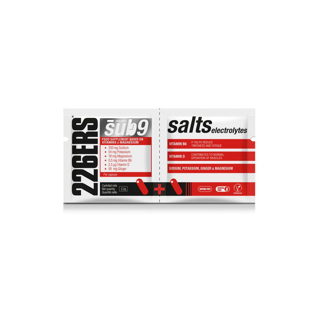 SUB9 SALTS ELECTROLYTES - Duplo de Sales y Electrolitos 2 Cápsulas