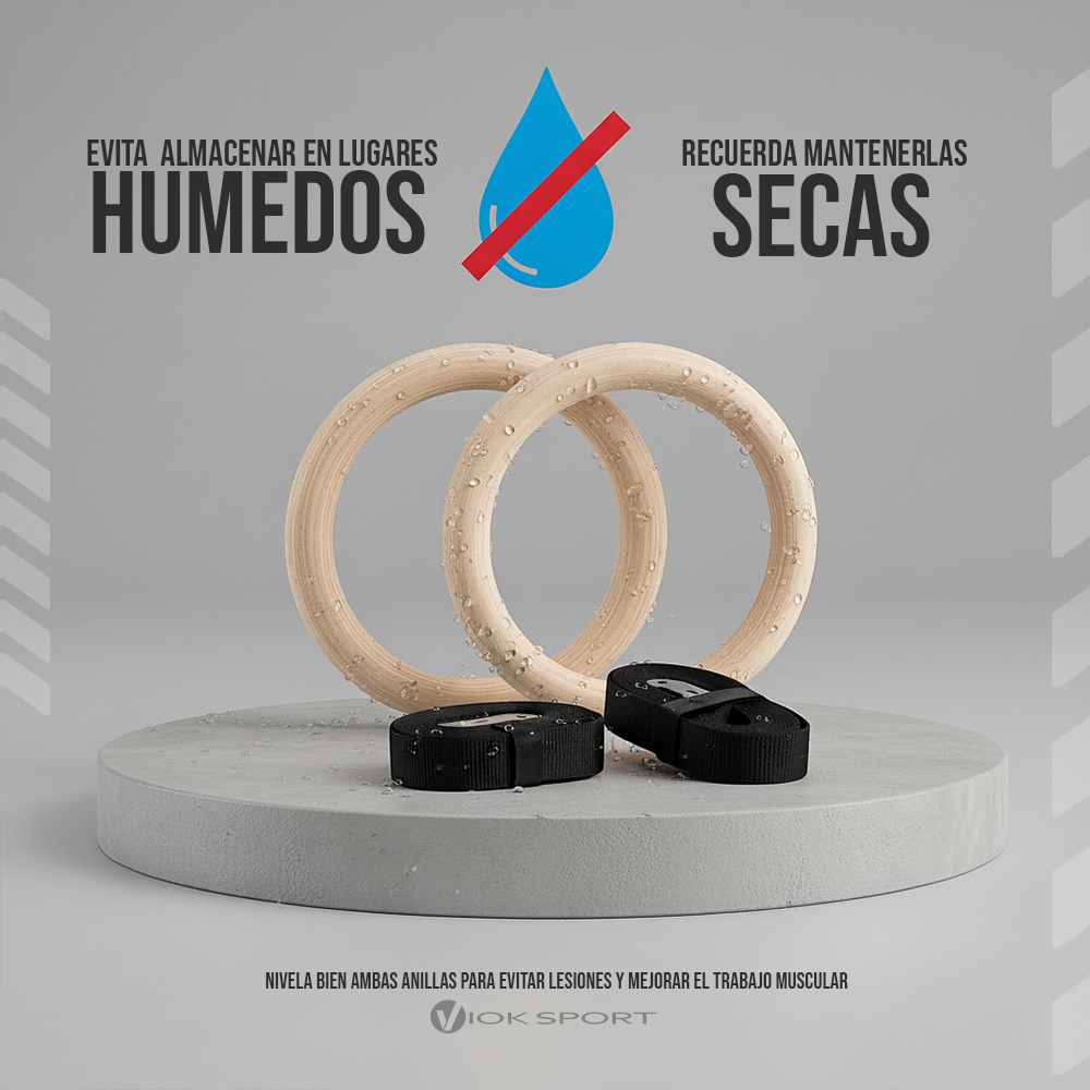 Anillas de Gimnasia de Madera Cross Training - Imagen 7