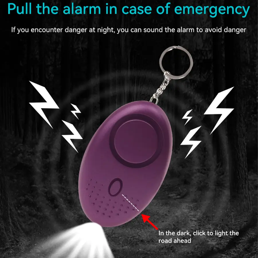 Alarma Personal Con Linterna Azul - Imagen 3