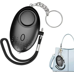 Alarma Personal Con Linterna Negro