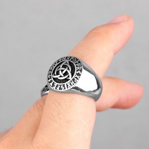 Anillo Triqueta Celta Acero Inoxidable 316L