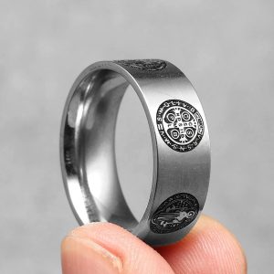 Anillo Minimalista San Benito Acero Inoxidable 316L
