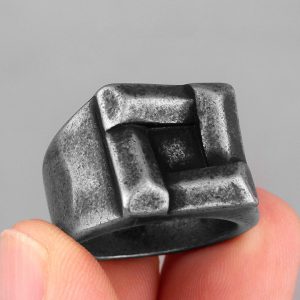 Anillo Axe Vintage Acero Inoxidable 316L