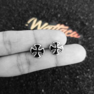 Par de Arete Templario Acero Inoxidable