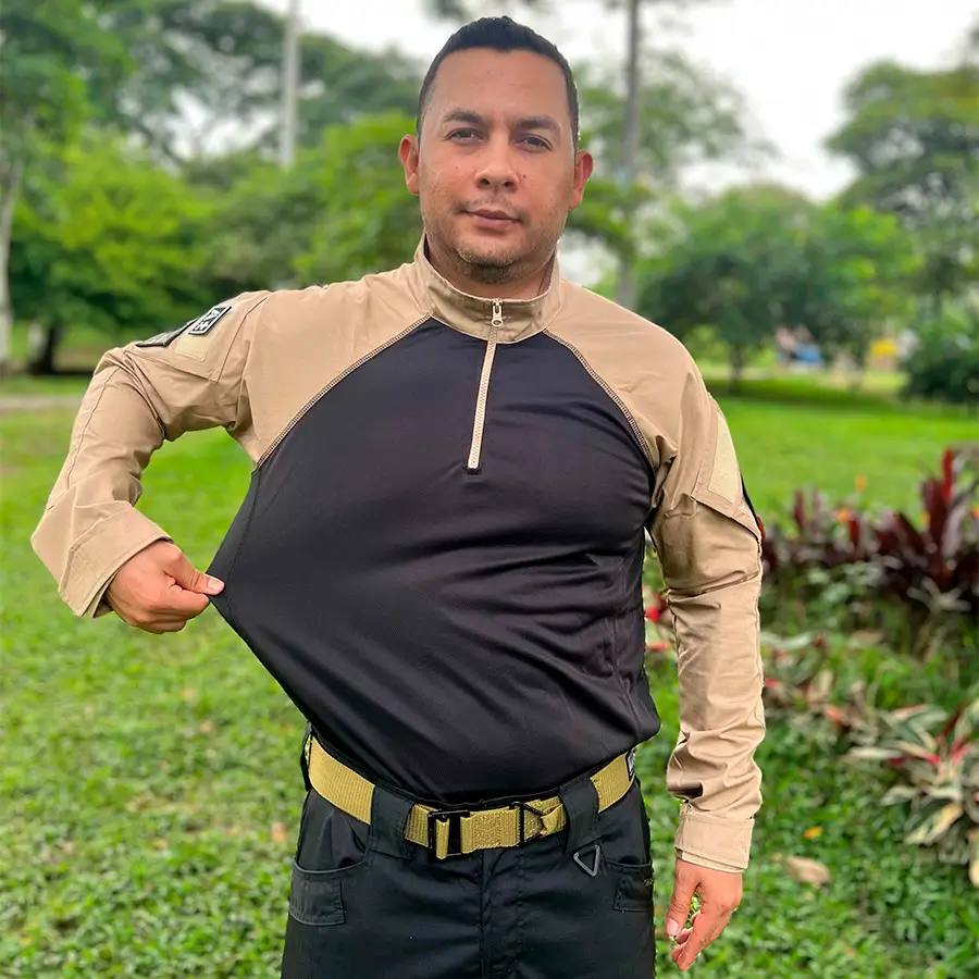 Buzo Tactico Combat Negro Beige - Imagen 9