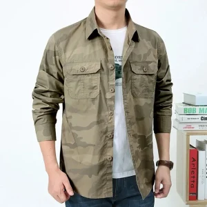 CAMISA EG0727 MULTICAM BEIGE