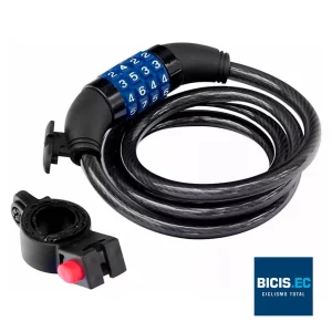 Candado de seguridad con clave para bicicletas