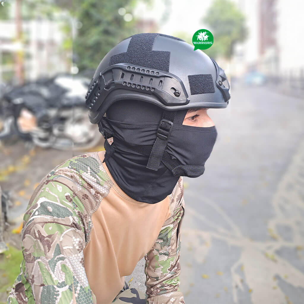 Casco Tactico Asalto Rapido ACH Corto Negro - Imagen 4