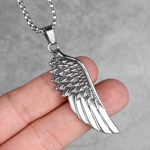 Collar Alas de Ángel Acero Premium 316L