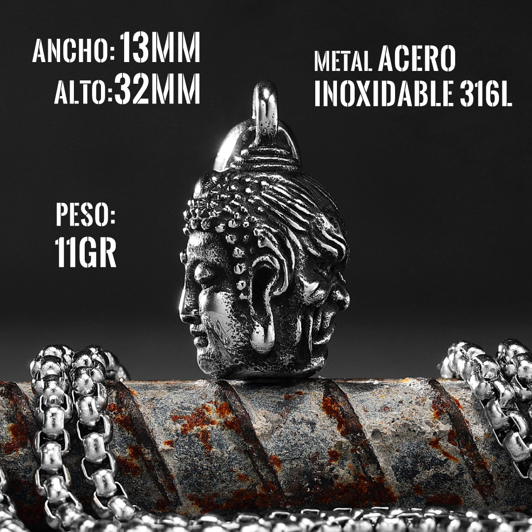 Collar Buda Dual Acero Inoxidable 316L - Imagen 3