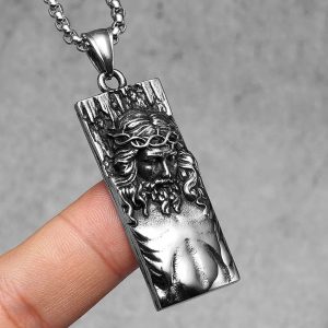 Collar Jesús Cristo Acero Premium 316L
