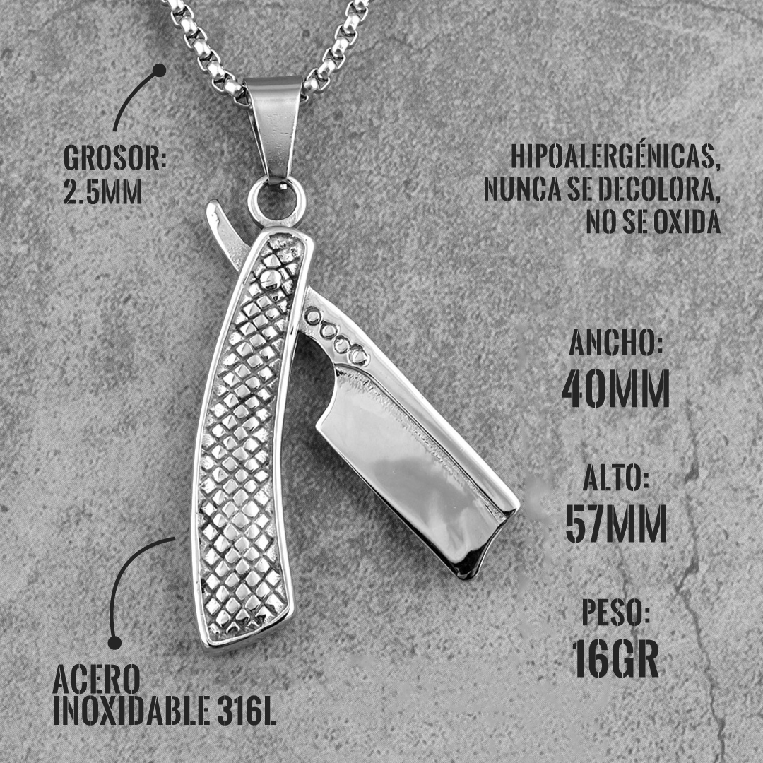 Collar Barber’s Knife Acero Premium 316L - Imagen 3