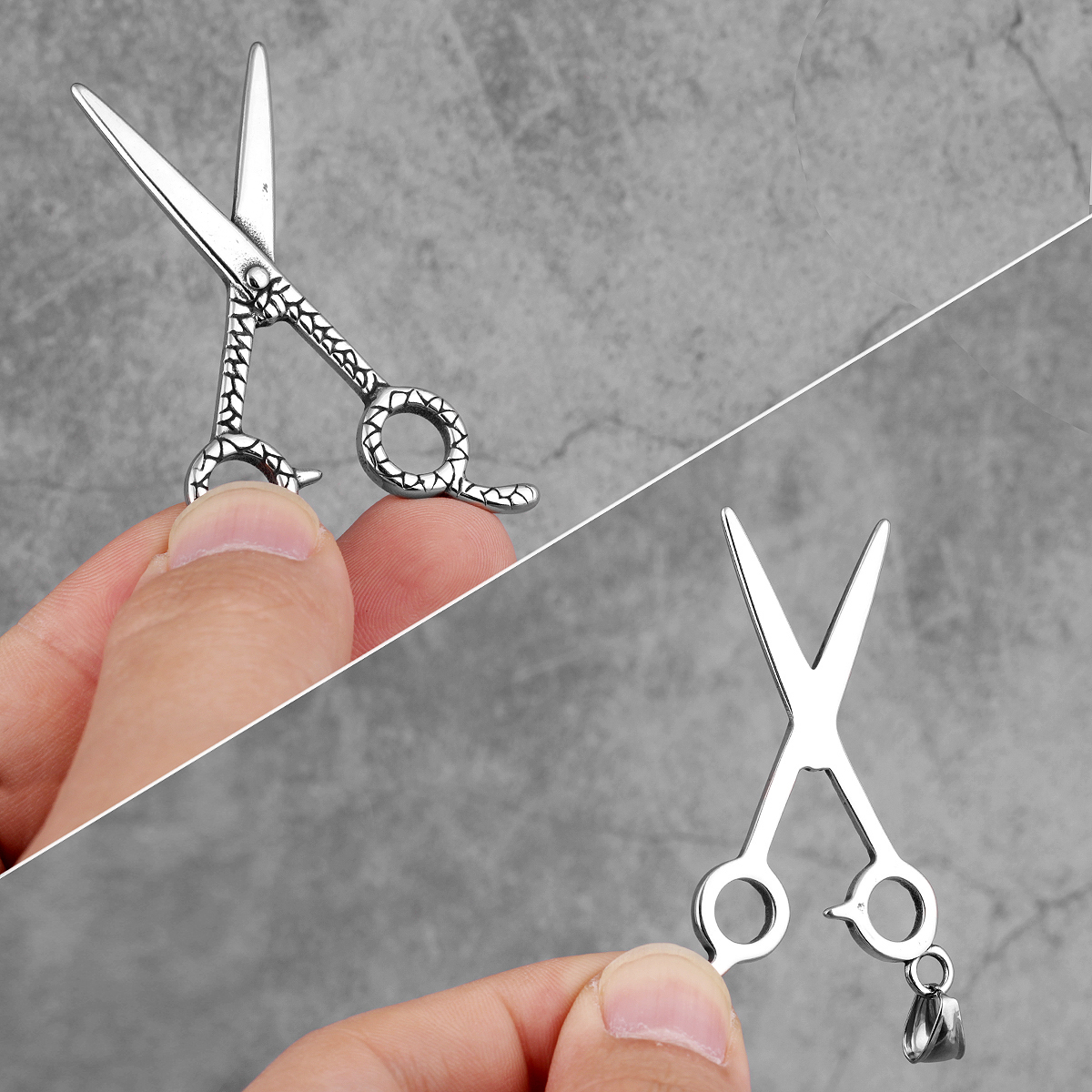Collar Barber Scissors Acero Premium 316L - Imagen 4