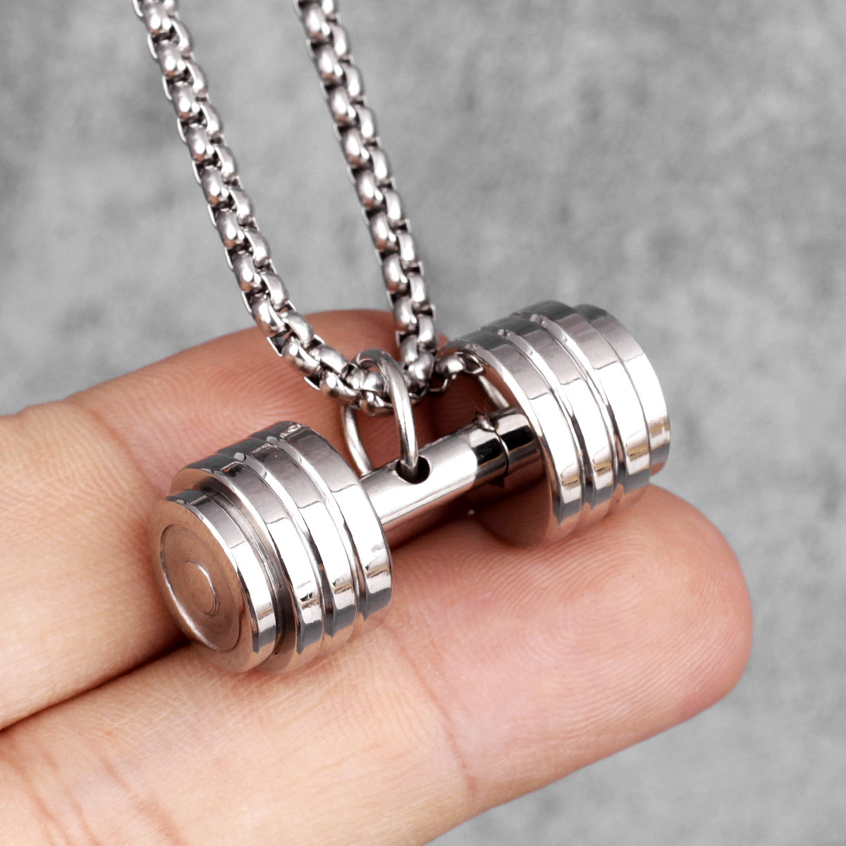 Collar Power Dumbbell Acero Premium 316L