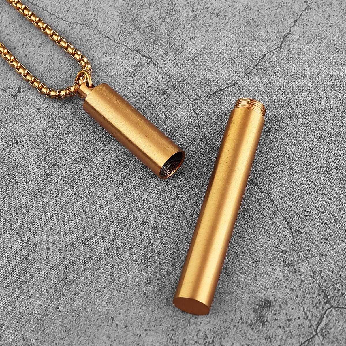 Collar Portador Gold Acero Premium 316L