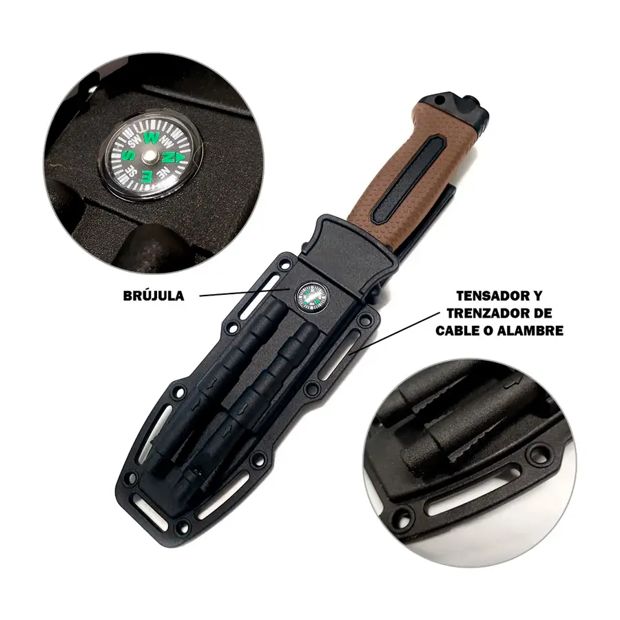 Cuchillo Brujula 4018B Gris - Imagen 8