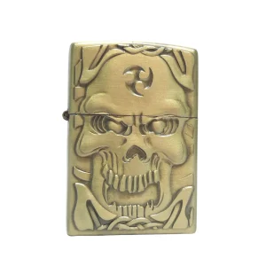 Encendedor tipo zippo dorado