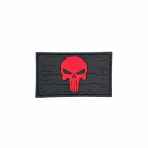 Parche PVC Bandera Punisher Rojo