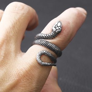 Anillo Serpiente Acero Premium 316L