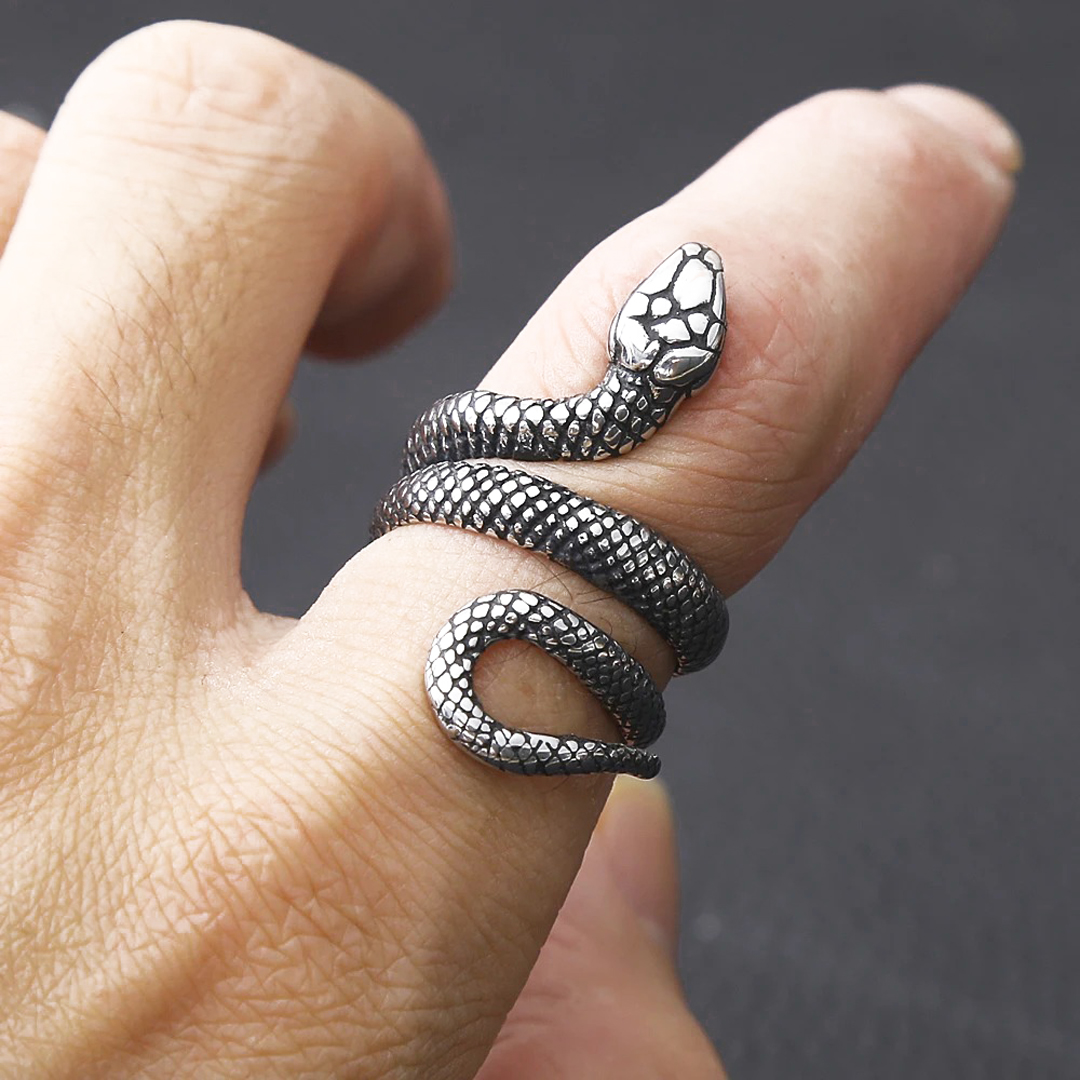Anillo Serpiente Acero Premium 316L
