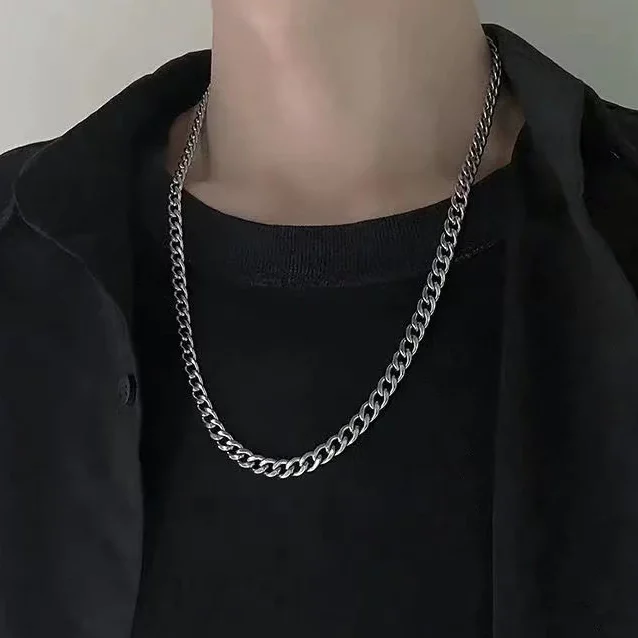 Collar Cubana Acero Inoxidable 8mm - Imagen 5