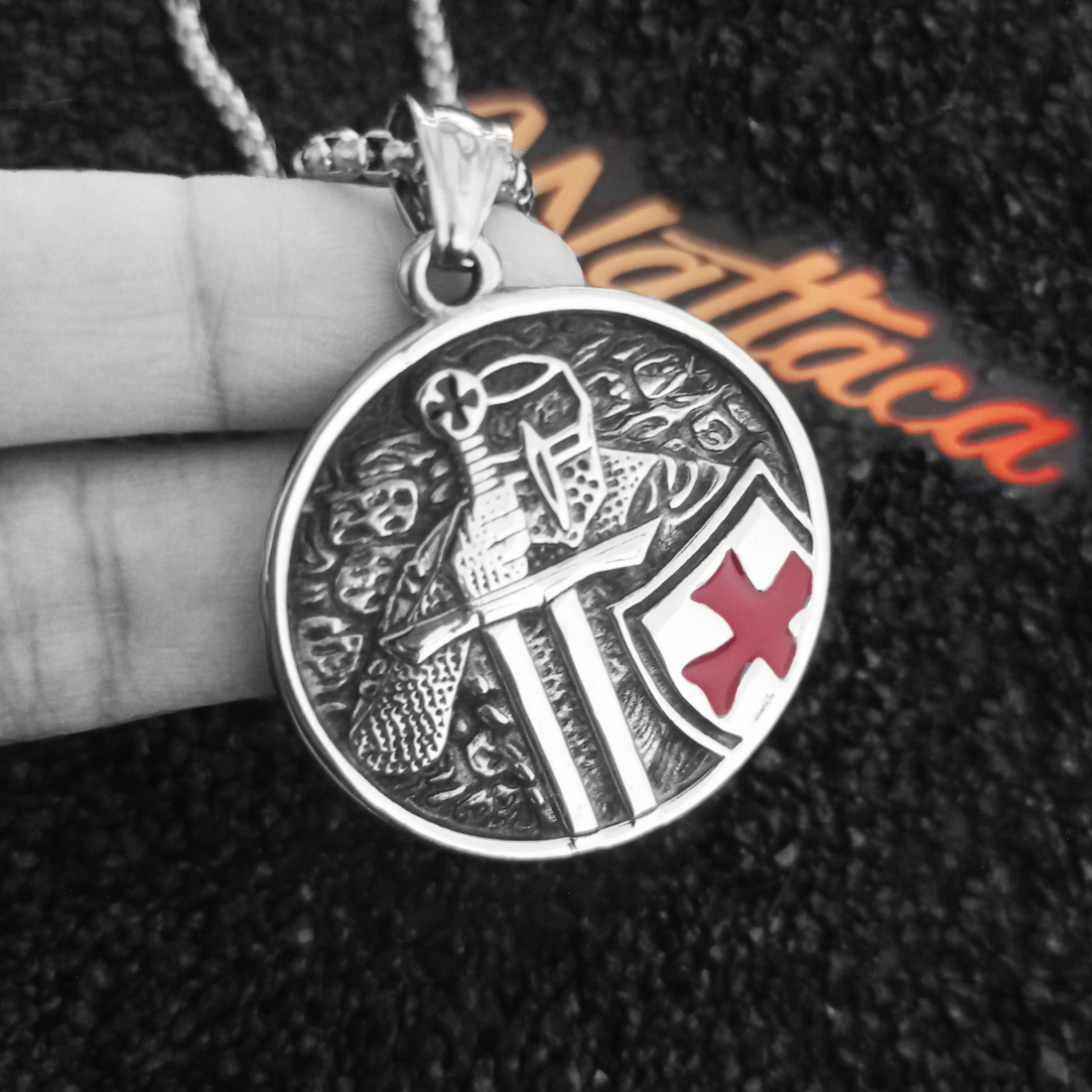 Collar Templario Acero Inoxidable 316L