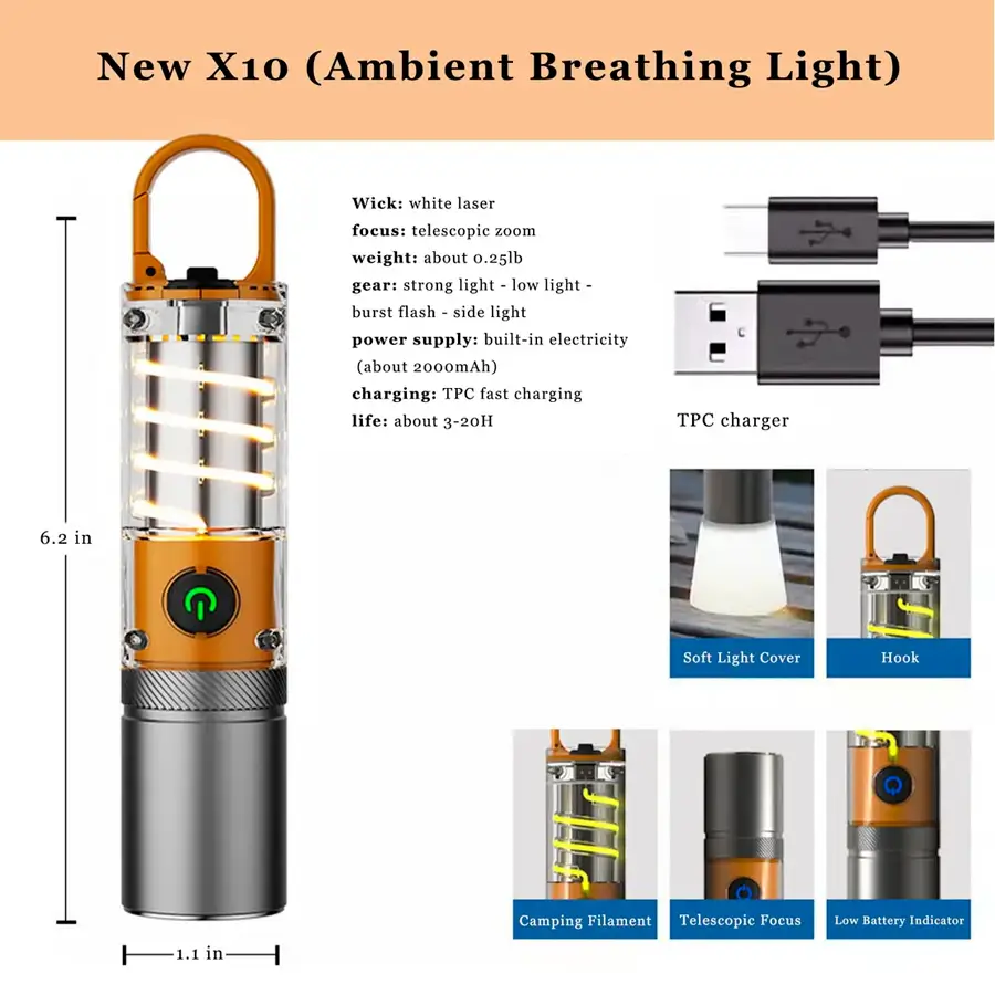 Linterna Camping X10 - Imagen 5