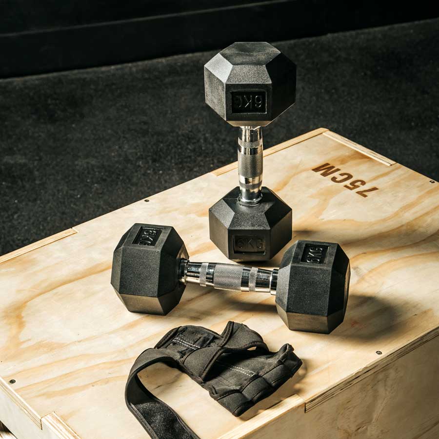 Set de Mancuernas Hexagonales de 2,5 kg a 20kg - Imagen 4