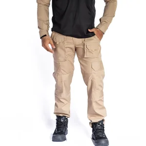 Pantalón Táctico Cargo 8 Bolsillos Beige