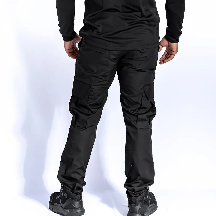 Pantalón Táctico Cargo 8 bolsillos Negro (M108) - Imagen 3