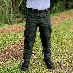 Pantalón Táctico Cargo 10 Bolsillos Verde